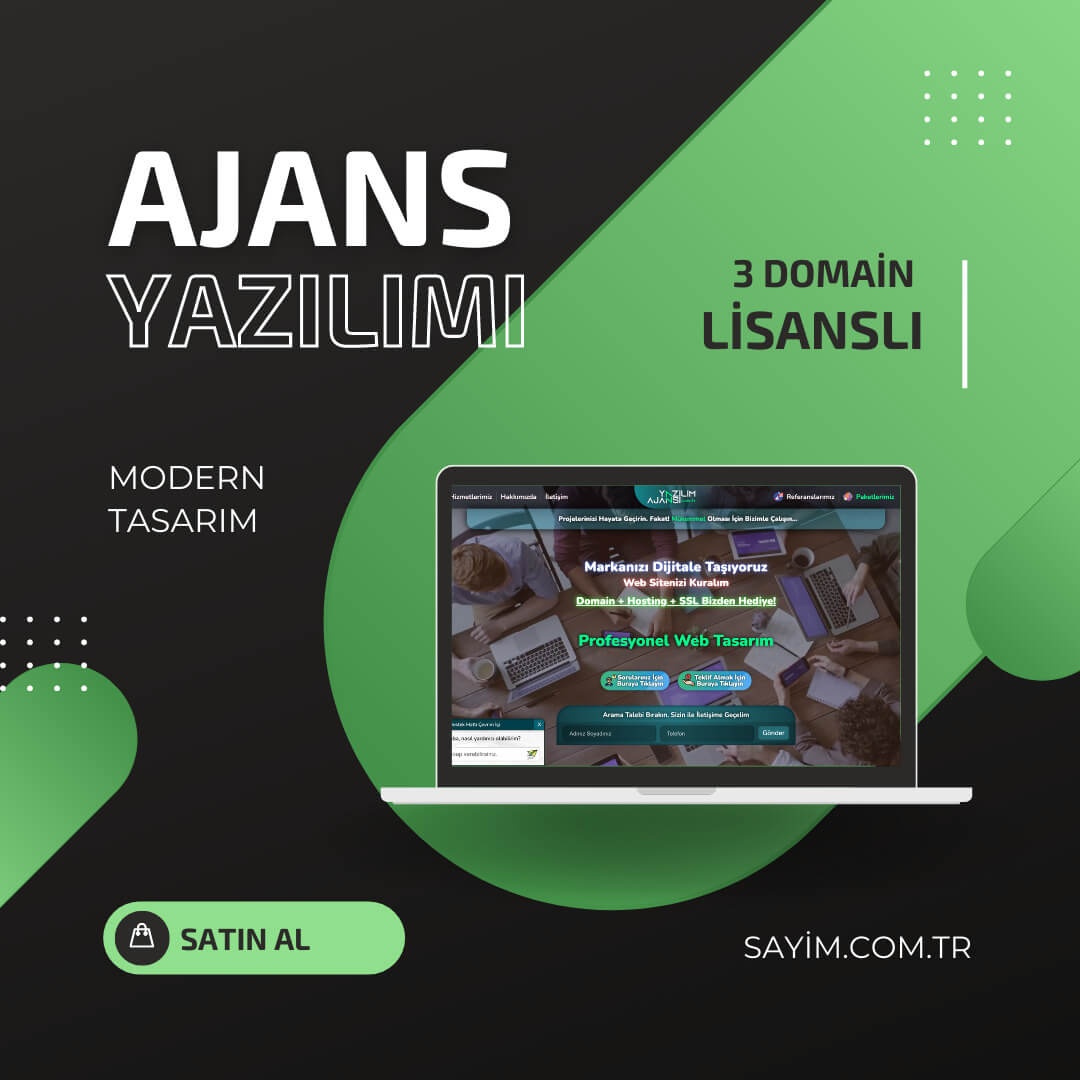 Sayim Dijital Ajans Yazılımı <br> (Sınırsız Dil + Kur Sistemi)